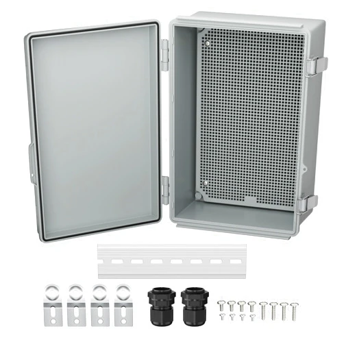 Joinfworld Waterproof Box for Electronics Outside 11.4x7.5x5.5