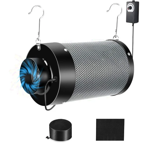 Growtent Garden Air Carbon Filter Smellines Control with Australia Virgin Charcoal for Inline Duct Fan, Grow Tent, Pre-filter Included (4