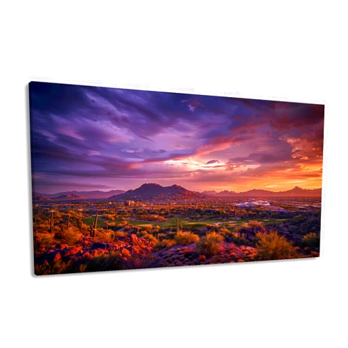 Fanelix99 Canvas Wall Art Prints Beautiful colorful sunset Az Large Framed Artwork Wall Paintings Pictures Posters 20