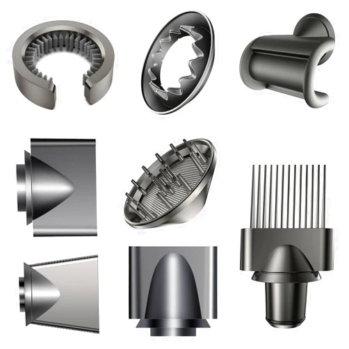 SUMAXPRO 8PCS Gentle Air Attachments/Diffuser/Styling/Concentrator/Filter Cleaning Brush/Wide tooth comb/Smoothing Nozzle Accessories Compatible with Dyson Supersonic Hair Dryer HD01 HD02 HD03 HD04 HD08 HD15