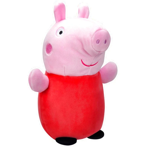 Squishmallows HugMees Original 10-Inch Peppa Pig - Medium-Sized Ultrasoft Official Jazwares Plush
