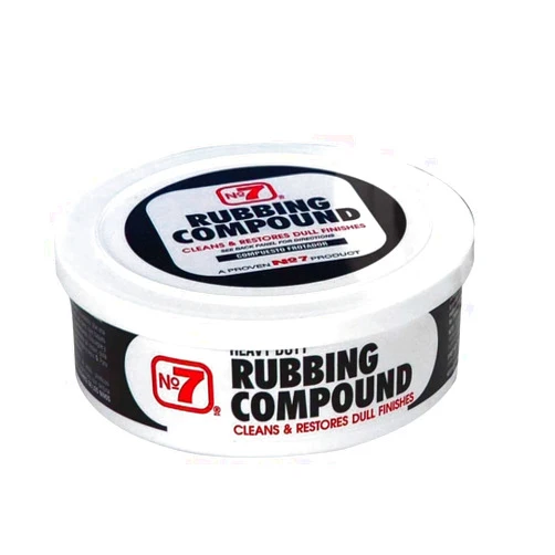 No.7 Heavy Duty Rubbing Compound - 10 Fl Oz - Cleans and Restores - Removes Deep Scratches and Stains - Restores Shine to Dull Finishes, Plastic