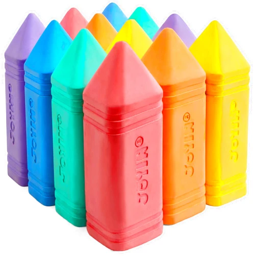 JOYIN 12 PCS Jumbo Sidewalk Chalk with 6 Colors, Washable Sidewalk Chalk for Kids, Non-Toxic School Supplies, Outdoor Games, Playground Accessories