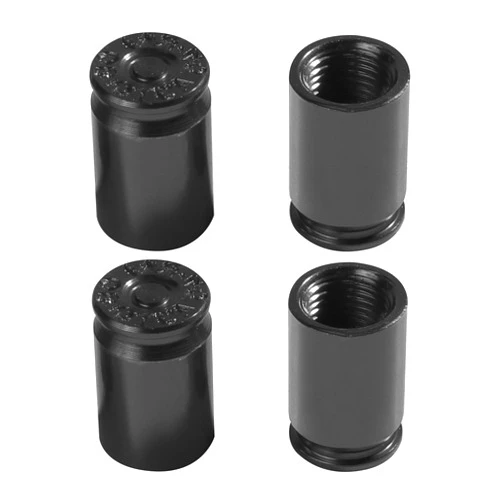 Bylikeho 4PCS Tire Valve Caps,Valve Stem Caps,Car Accessories Tire Caps Aluminum Alloy Car Air Stem Cap,Tires Air Caps Cover,Tire Valve Stem Caps for Cars,SUV,Trucks, Motorcycles (Black)