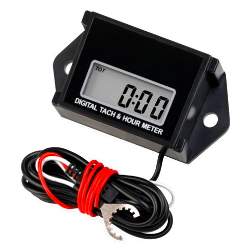 Runleader Digital Hours Tachometer,Waterproof Design for Gasoline Powered Lawn Mower Generator Motorcycle Outboard Motor Chainsaw etc.