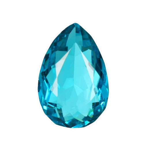 GEMHUB Large Swiss Blue Topaz Faceted Pear Cut 77.00ct Loose Gemstone For Enganement Gift