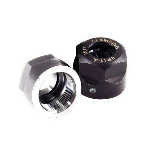 Luo ke 2 Pcs ER11-A Collet Clamping Nut With Dynamic Balance Holes for CNC Machine Chuck Lathe Milling Tools Holder