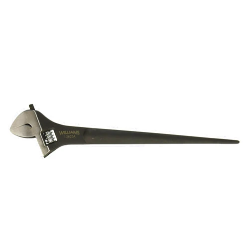 Williams 13625A Adjustable Construction Wrench Black