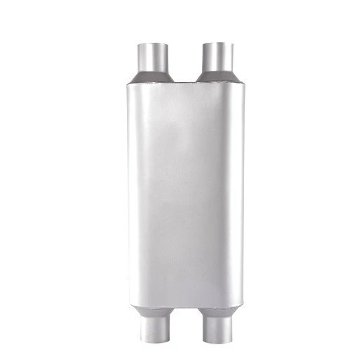 Floshine Universal 80Series Mufflers 3.0 Inch Dul Inlet/3.0 Inch Dul Outlet, 3 Chamber Performance Automotive Muffler Exhaust FH20D20