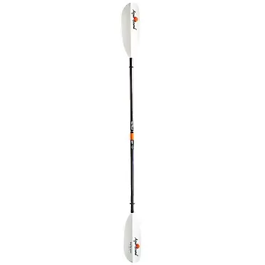 ‎AQUA BOUND AQUA BOUND Aquabound Stingray Hybrid 4-Piece Kayak Paddle with White Fiberglass Blade & Posi-Lok Carbon Shaft, 220 cm
