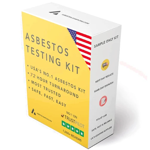 Asbestos-Sampling.com Asbestos Test Kit - Sample Only Testing - 72hr (3 Business Days) NVLAP lab Result with lab Testing fee Included. (3 Samples)