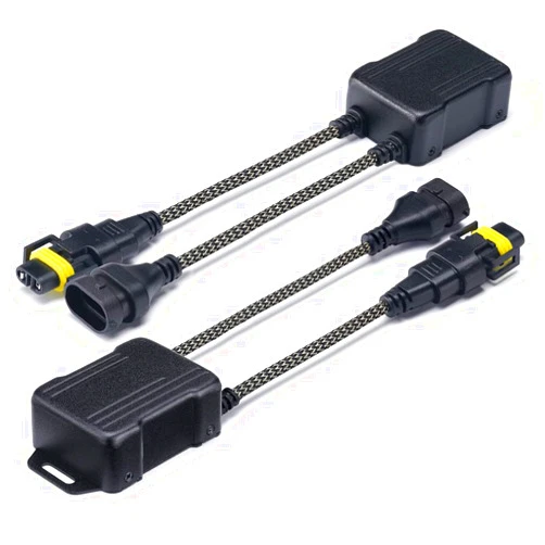 Xprite H8/H9/H11 LED Headlight Canbus Decoder Anti Flicker Harness Error Free Resistor Decoder for LED Headlight Bulbs, Pack of 2