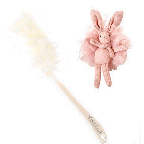 Yisella Loofah Back Scrubber for Shower + Large Lofa Body Sponges Exfoliating