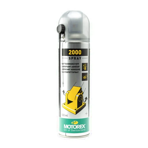 Motorex 302272 Fully Synthetic High-Pressure and Impact Resistant Lubricant Spray 2000, (500ml) 0.5 Liters