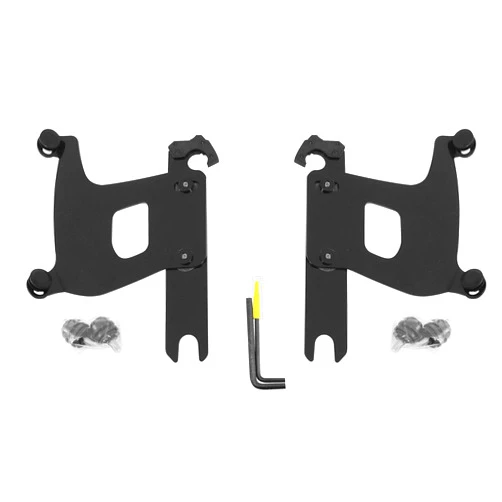 Memphis Shades Bullet Fairing Trigger-Lock Mount Kit without Lightbar Compatible for Harley Davidson FLSTF Softail Fat Boy 1990-2012 - Black