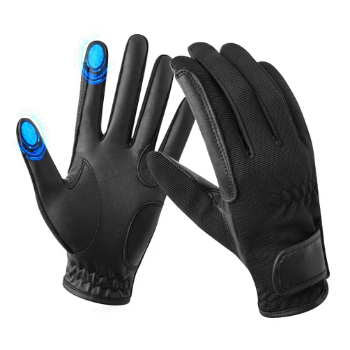 ChinFun 100% Leather Winter Horse Riding Gloves for Women