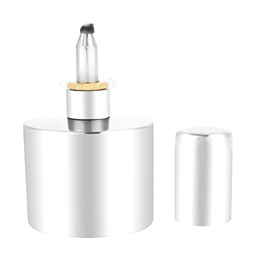 Walfront 200ml Explosion-Proof 304 Stainless Steel Alcohol Lamp with Wick - Thickened Lab Burner Biology Chemistry Lab Equipment - Heating Equipment for Bunsen Burner Alternatives