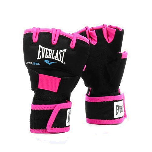 Everlast Evergel Handwraps Size: Medium/Large Black/Pink