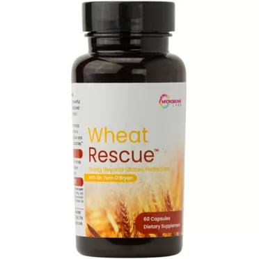 Microbiome Labs WheatRescue - Supports Optimal Wheat & Gluten Digestion - Digestive Enzymes & Probiotic Supplement to Help Protect Against Hidden Sources of Gluten - Digestive Aid (60 Capsules)