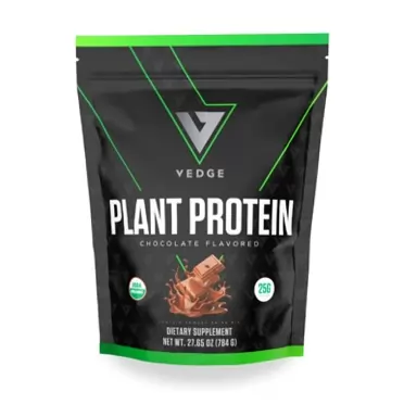 vedge Certified Organic Plant Protein Chocolate Flavor (20 Servings) - Plant-Based Vegan Protein Powder, USDA Organic, Gluten Free, Non Dairy Nutrition Plant Protein