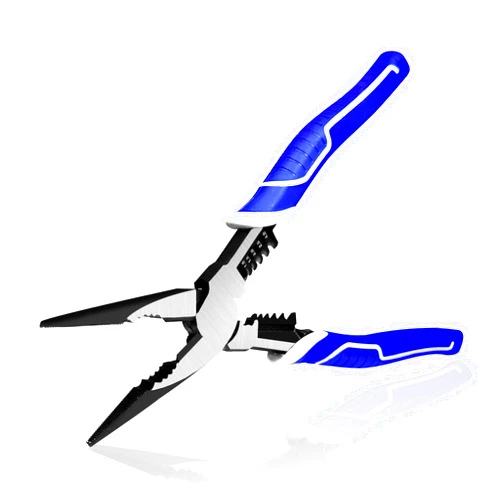 ZrgGea Needle Nose Pliers, 6-In-1 Electrician's Pliers, 9-Inch, Material Chromium Vanadium Steel, Hardness HRC 65. Heavy-Duty, Multipurpose Electrician's Pliers for Crimping, Stripping and Cutting