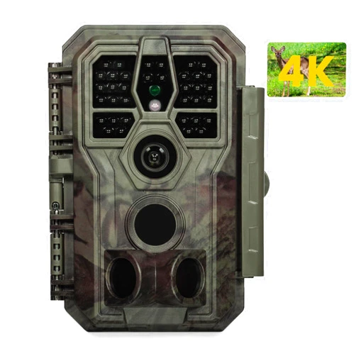 GardePro A50 Trail Camera (Non-Cellular, Non-WiFi), True 4K Video, 0.1s Trigger, 100ft No-Glow Night Vision, Motion Activated Wildlife Camera