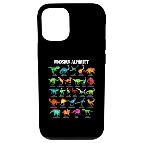 My dinosaur alphabet kids for boys iPhone 12/12 Pro Types Of Dinosaurs Alphabet A-Z ABC Dino Identification Case