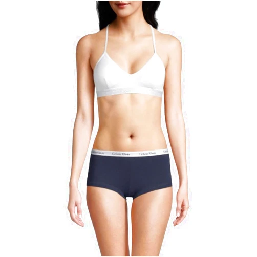 Calvin Klein Women's Motive Cotton Lightly Lined Bralette Bra
