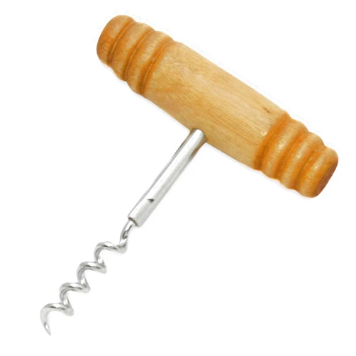 Chef Craft Select Corkscrew with Wooden Handle, 4 inch, Natural