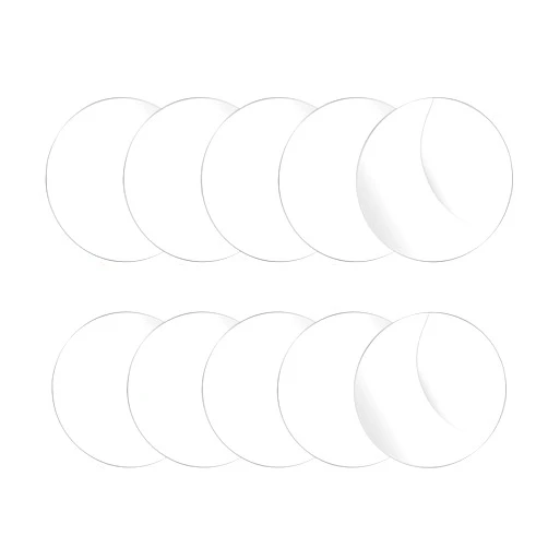 Vin Beauty 10 Pcs Clear Acrylic Circle Sheets 6 Inch Round Cake Disk Acrylic Sheet Blanks Round Panel Transparent Disc Ornaments for Cake Holders Coasters Picture Frame Painting DIY Crafts