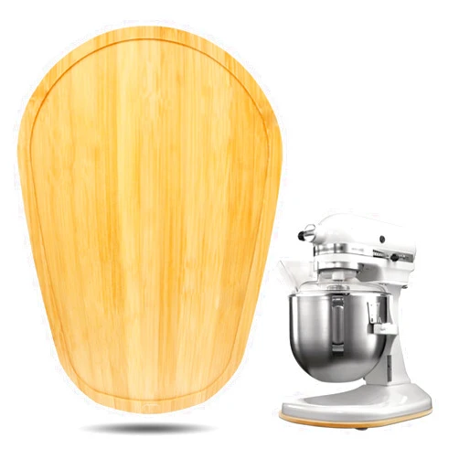 Sun3drucker Bamboo Mixer Slider Compatible with Kitchen aid Bowl Lift 5-8 Qt Stand Mixer - Kitchen Countertop Storage Mover Sliding Caddy for Kitchen Aid 5-8 Qt Mixer