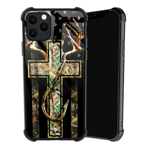 TnXee Compatible with iPhone 11 Case,Forest Antler Flag Phone Cover for Men/Women,Soft TPU Anti-Skid Thread and Four Corner Anti-Collision Protection Case Compatible with iPhone 11