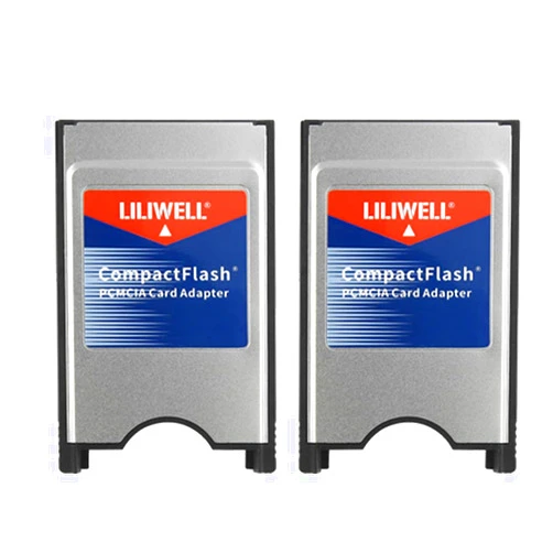 LILIWELL Compact Flash to PCMCIA Ata Adapter CF to PC Card Adapter 2 Pack