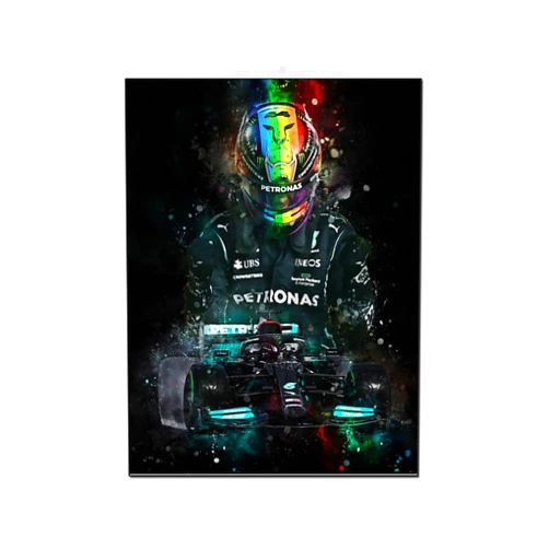 AAHARYA Lewis Hamilton F1 Car Poster Art Wall Decor (1) Canvas Painting Posters And Prints Wall Art Pictures for Living Room Bedroom Decor 16x20inch(40x51cm) Unframe-style