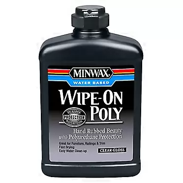 Minwax 409160000 Wipe-On Poly, 1 Pint, Gloss (Water Based)