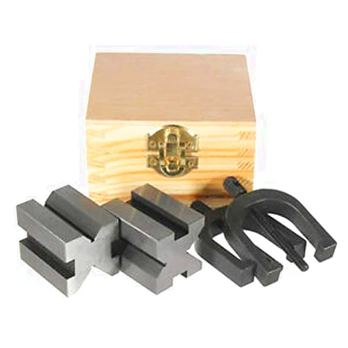 AI Steel Vee Block with Clamp Set - 2