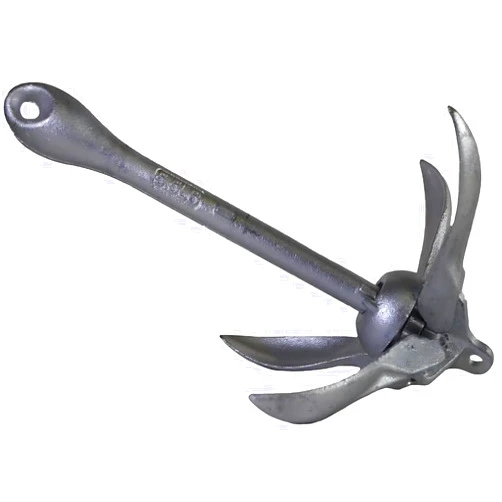 Smart Choice Marine Galvanized Folding Grapnel Anchor for Boats - Choose by Weight (lb)