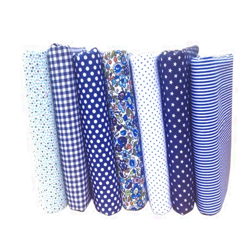 liuqingwind 7Pcs/Set Fabric Floral Plaid Cotton Cloth DIY Craft Sewing Handmade Accessories Sewing Tissue to Patchwork,Quilting Squares Bundles 6#