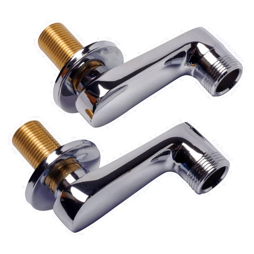 Renovators Supply Manufacturing Swing Arm Coupler Bathtub Faucet Part Chrome Plated Wall Mount Adjustable Swing Arm Coupler