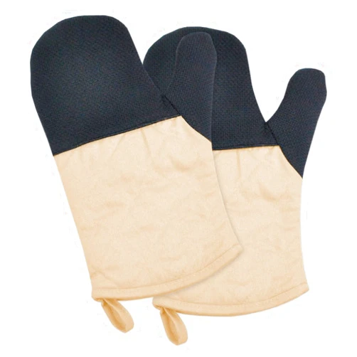 DII CAMZ35041 Cotton Machine Washable Heat Resistant Everyday Kitchen Basic Neoprene Oven Mitt, Pebble