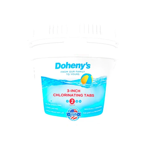 Doheny's Doheny’s 3-Inch Stabilized Chlorine Tablets for Sanitizing Swimming Pools | 99% Pure Tri-Chlor, 90% Available Chlorine | Long-Lasting, UV-Protected, Slow-Dissolving | Individually Wrapped 25lb Bucket