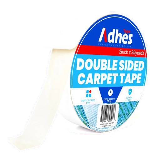 ADHES TAPE PURSUIT OF PERFECTION ADHES Double Sided Carpet Tape for Area Rugs – 2 Inch x 30 Yards, Heavy Duty Adhesive, Residue-Free, Rug Tape Gripper for Hardwood Floors, Tile, and Carpeted Surfaces – Easy to Apply