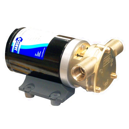 Jabsco 18670 Series Marine Water Puppy Bilge / Sump Flexible Impeller Commercial Duty Pump 470-GPH,15-Amp Non-CE, 1/2