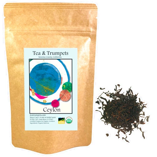 Tea & Trumpets USDA Organic Ceylon Orange Pekoe Loose Leaf Black Tea - 4 oz