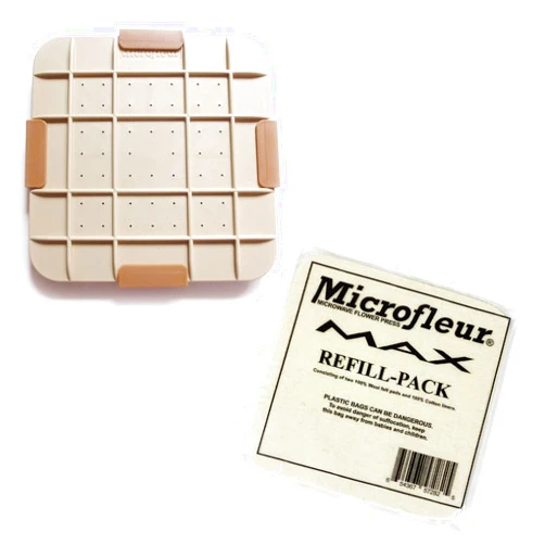 Microfleur Max Microwave Flower Press and Max Refill Pack