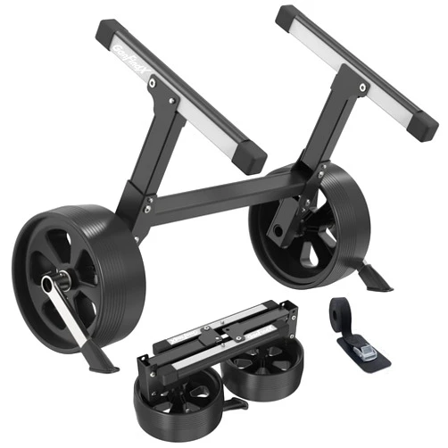 GanFindX Upgraded Foldable & Aluminium Kayak Cart Dolly Equipped with Elastic Straps | Lightweight Kayak Cart, Kayak Trolley, Canoe Cart | Suitable for Canoe Small Dinghies Rowboats Paddle Boards