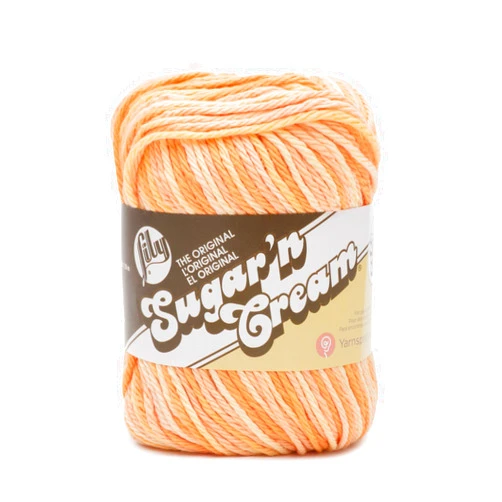 Lily Sugar'n Cream Super Size Ombres Yarn, 3 oz, Soleil Ombre, 1 Ball