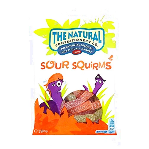 TNCC The Natural Confectionery Co. Sour Squirms - 180g