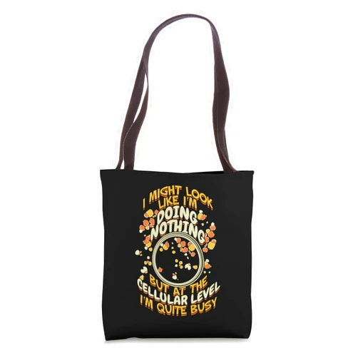 Microbiology Student Apparel Funny Microbiology Design for a Microbiologist Tote Bag