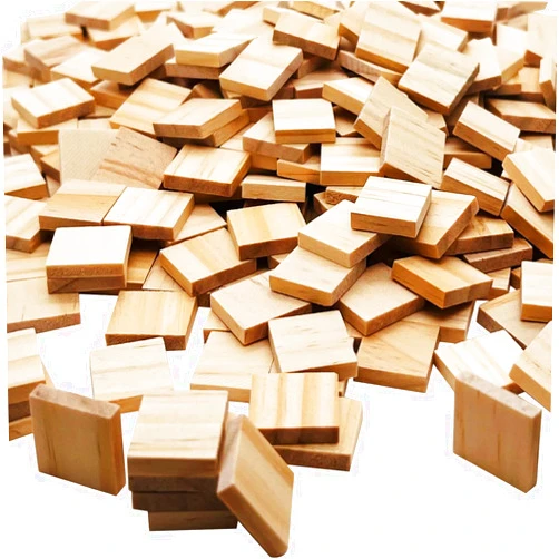 XYSMZM 300 Pcs Wood Blank Letter Tiles, Wooden Blank Scrabble Tiles for DIY Craft Supplies Decoration